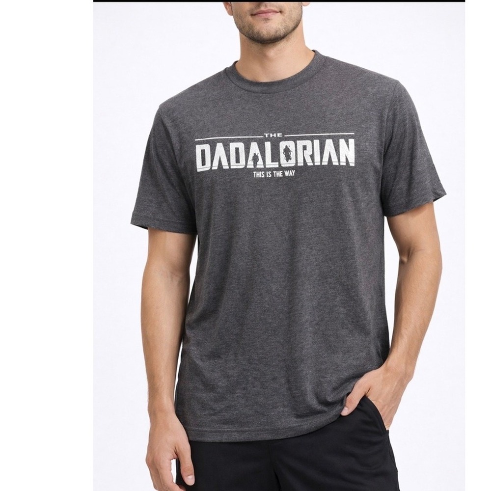 Mandalorian Shirt Men's Medium The Dadalorian This Is The Way Graphic T Tee